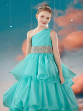 Turquoise Pageant Dress – Brydealo Couture Gown